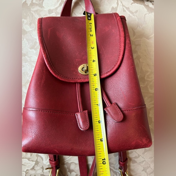 COACH Small Daypack Backpack Red 9960 - Picture 14 of 16